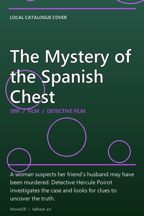 The Mystery of the Spanish Chest poster