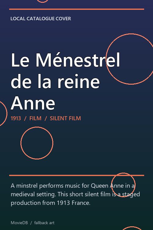 Le Ménestrel de la reine Anne poster