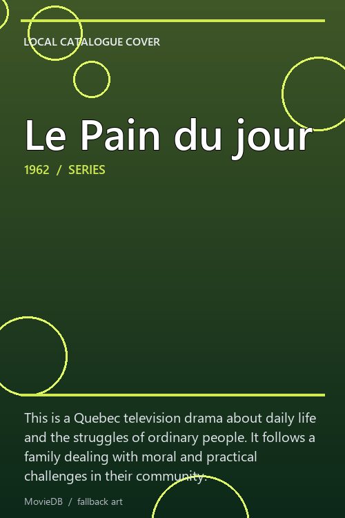 Le Pain du jour poster