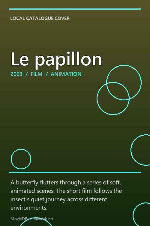 Le papillon poster