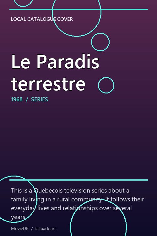Le Paradis terrestre poster