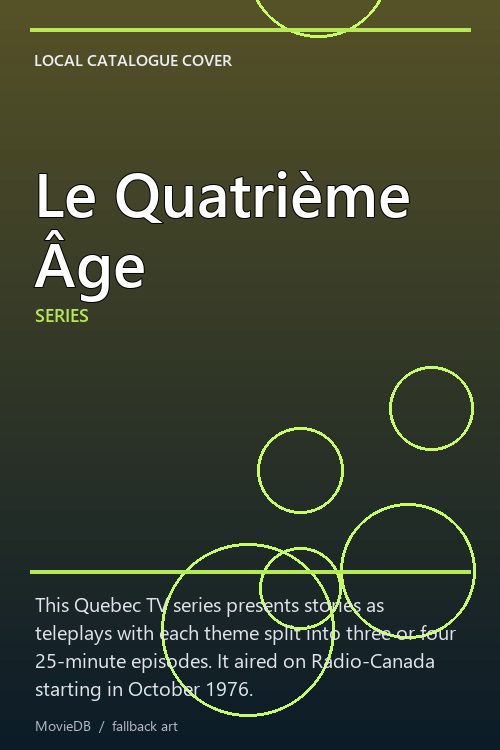 Le Quatrième Âge poster