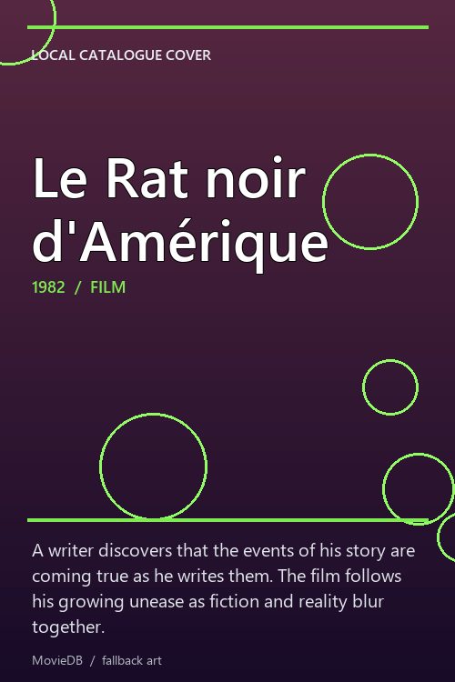 Le Rat noir d'Amérique poster
