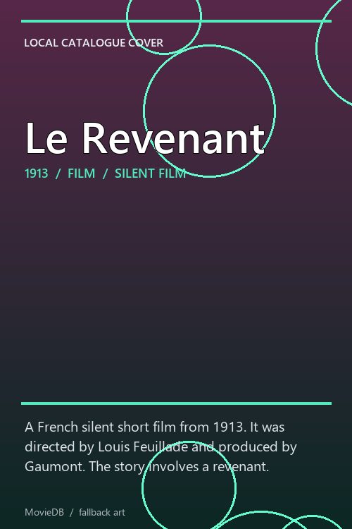Le Revenant poster