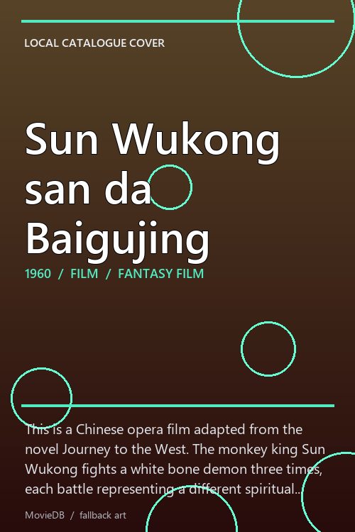 Sun Wukong san da Baigujing poster