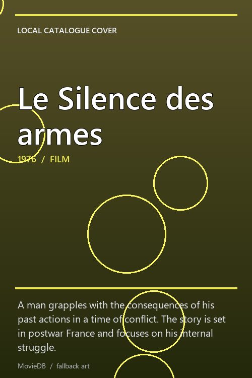 Le Silence des armes poster