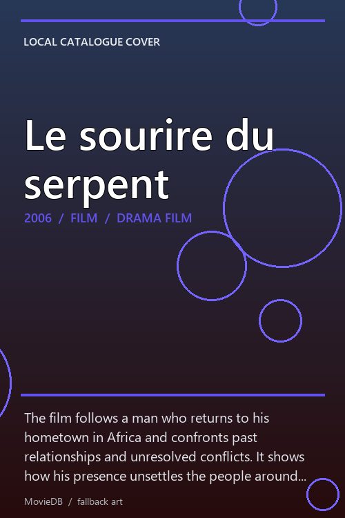 Le sourire du serpent poster