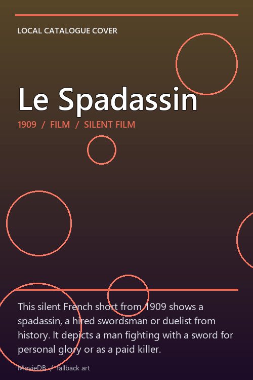 Le Spadassin poster