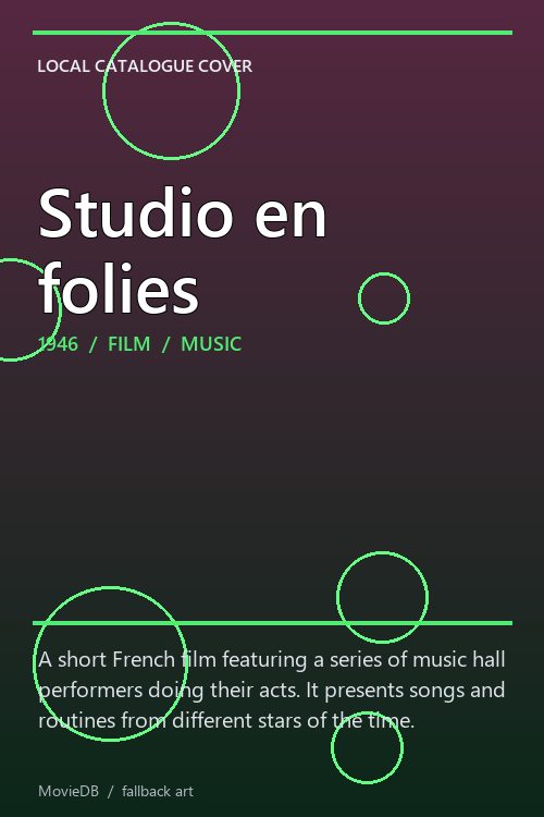 Studio en folies poster