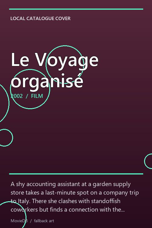 Le Voyage organisé poster