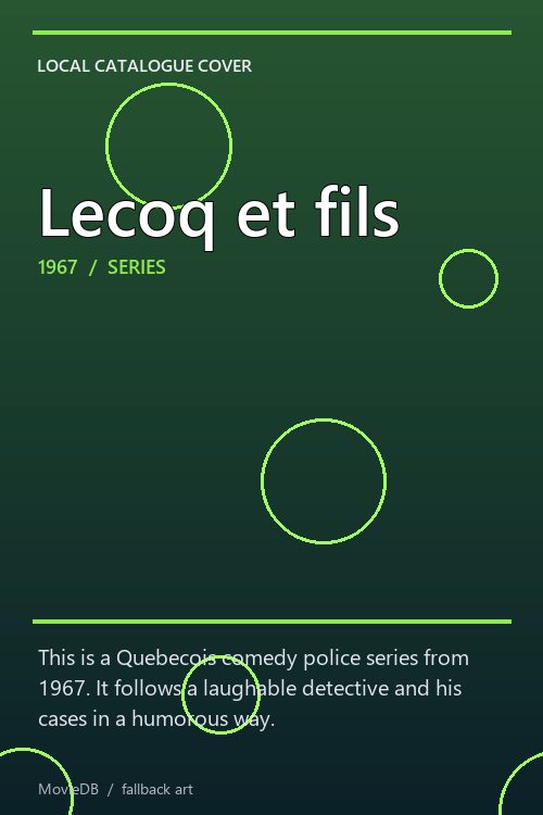 Lecoq et fils poster