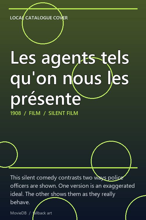 Les agents tels qu'on nous les présente poster