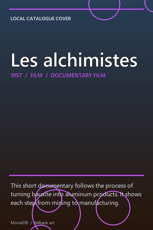 Les alchimistes poster