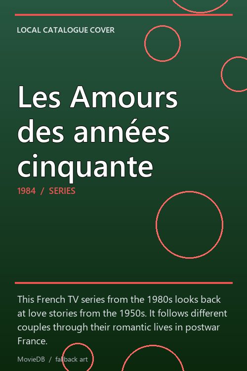 Les Amours des années cinquante poster