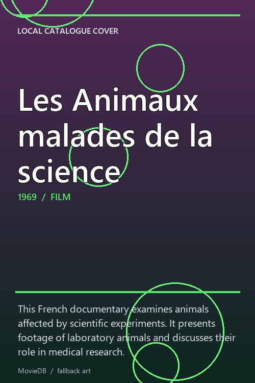 Les Animaux malades de la science poster
