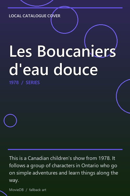 Les Boucaniers d'eau douce poster