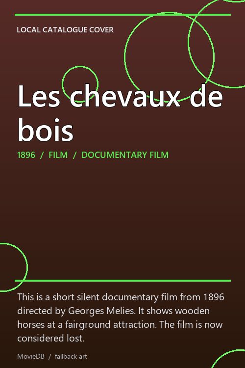 Les chevaux de bois poster