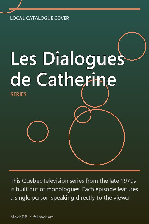 Les Dialogues de Catherine poster