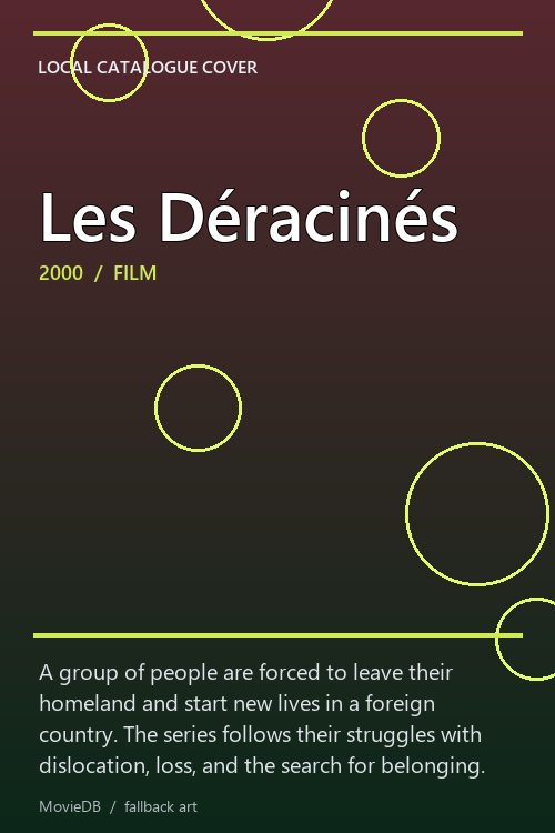 Les Déracinés poster