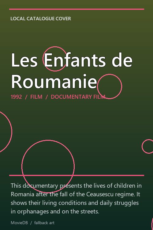 Les Enfants de Roumanie poster