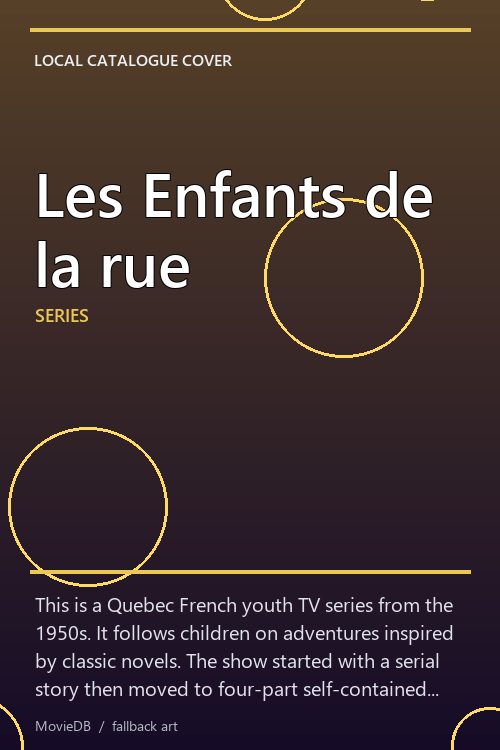 Les Enfants de la rue poster