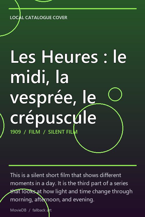 Les Heures : le midi, la vesprée, le crépuscule poster