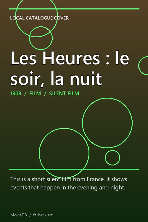 Les Heures : le soir, la nuit poster