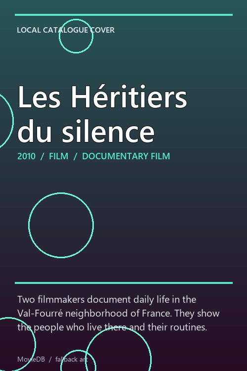 Les Héritiers du silence poster
