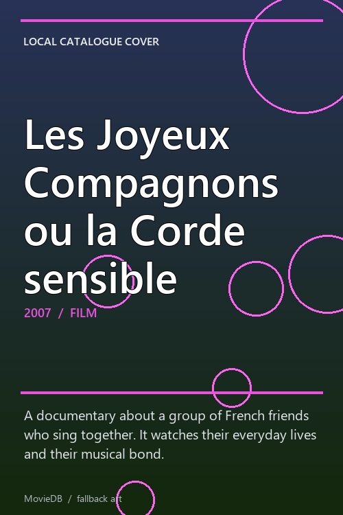 Les Joyeux Compagnons ou la Corde sensible poster