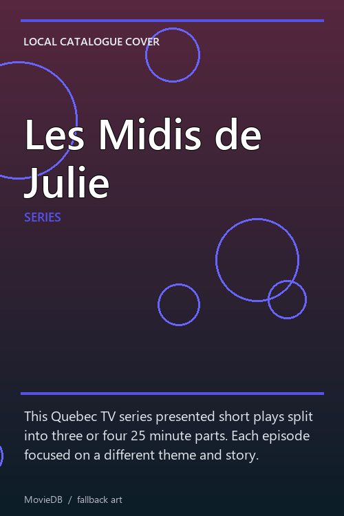 Les Midis de Julie poster