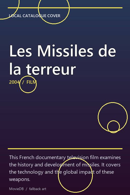 Les Missiles de la terreur poster