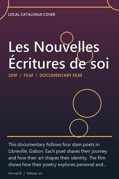 Les Nouvelles Écritures de soi poster