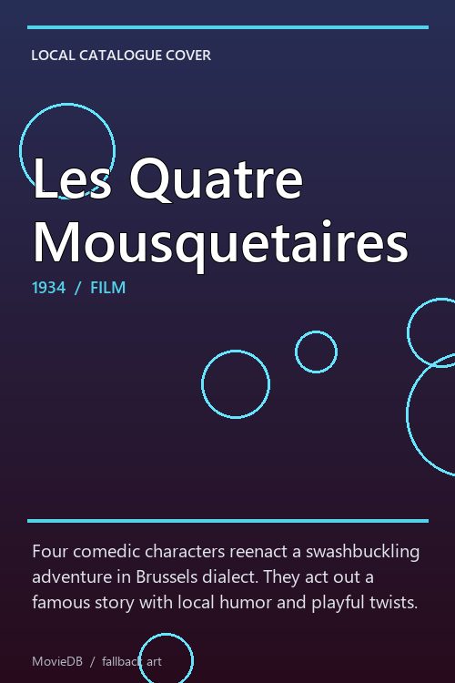 Les Quatre Mousquetaires poster