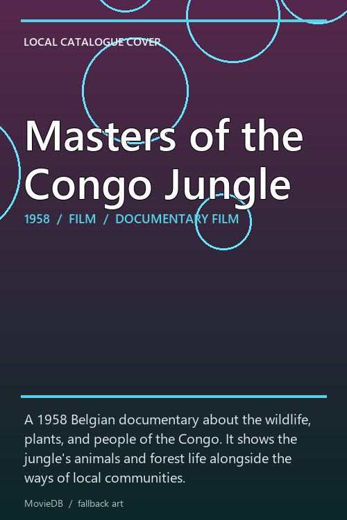 Masters of the Congo Jungle poster