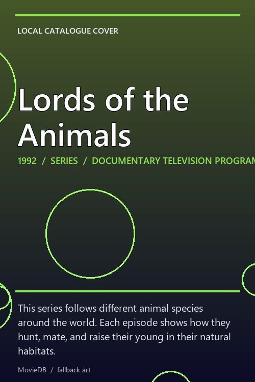 Lords of the Animals poster