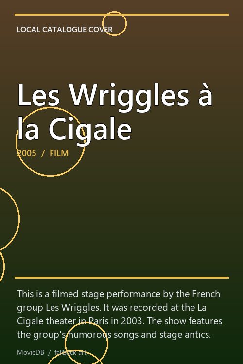 Les Wriggles à la Cigale poster