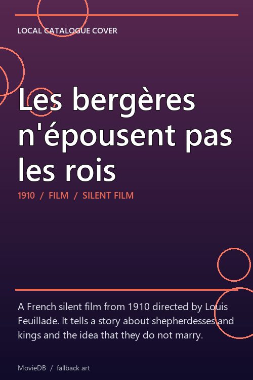 Les bergères n'épousent pas les rois poster