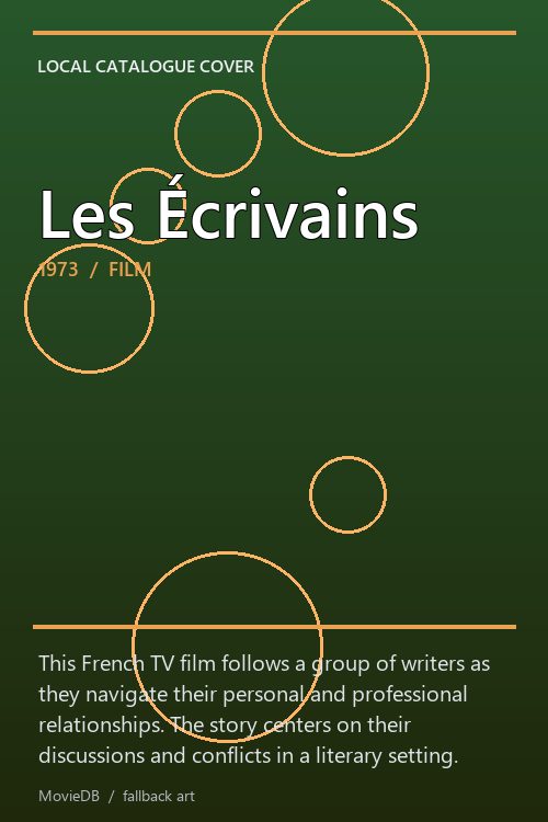 Les Écrivains poster