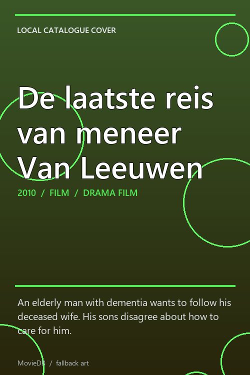 De laatste reis van meneer Van Leeuwen poster