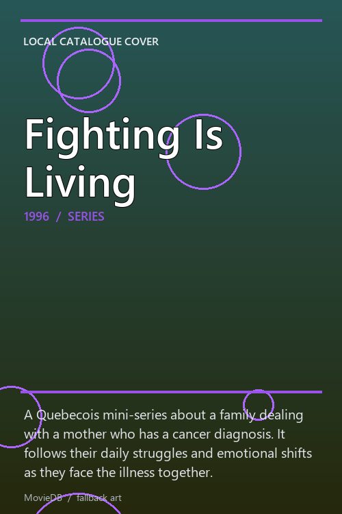 Fighting Is Living poster