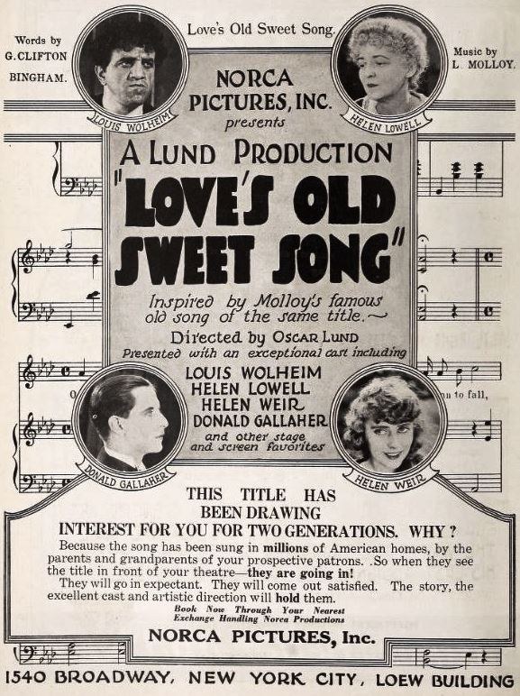 Love's Old Sweet Song poster