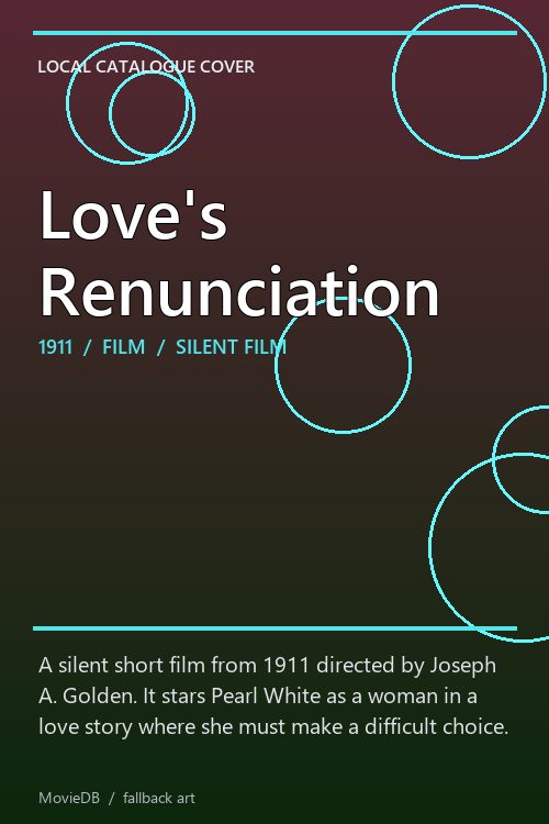 Love's Renunciation poster