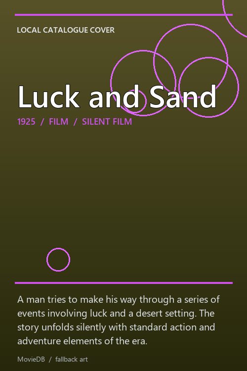 Luck and Sand poster