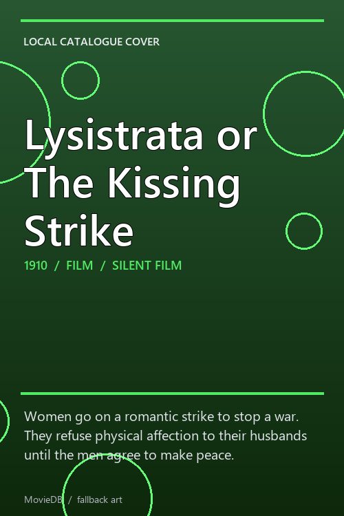 Lysistrata or The Kissing Strike poster