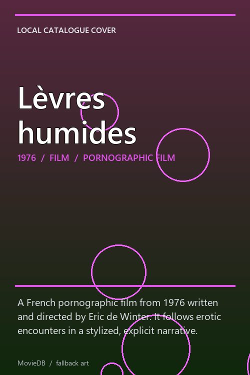 Lèvres humides poster