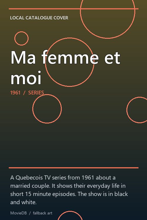 Ma femme et moi poster