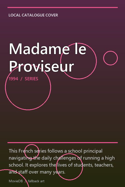 Madame le Proviseur poster