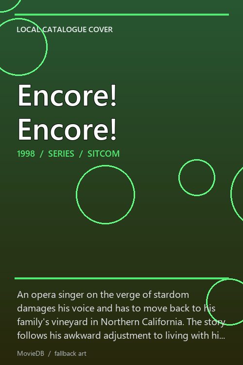 Encore! Encore! poster