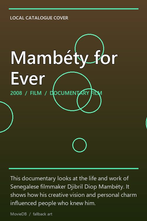 Mambéty for Ever poster