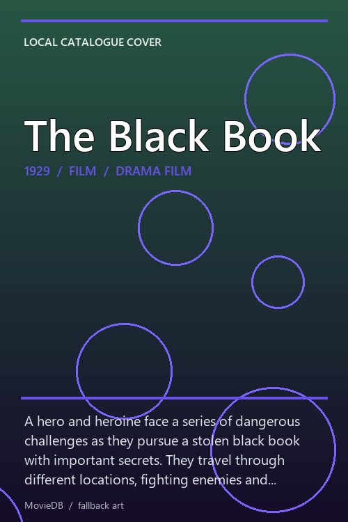 The Black Book poster